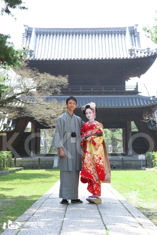 建仁寺で舞妓体験
