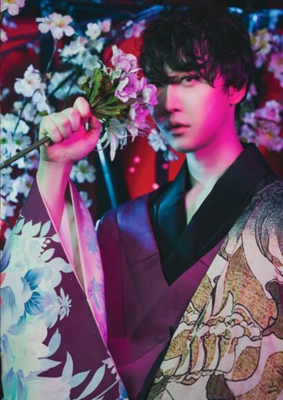 Sharaku plan (for men) kimono photoshoot