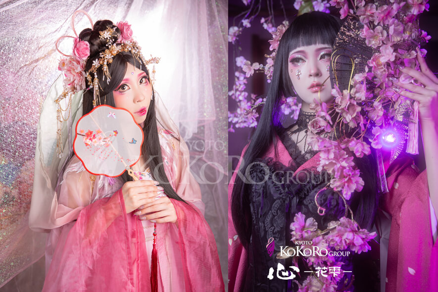 天女と八重桜