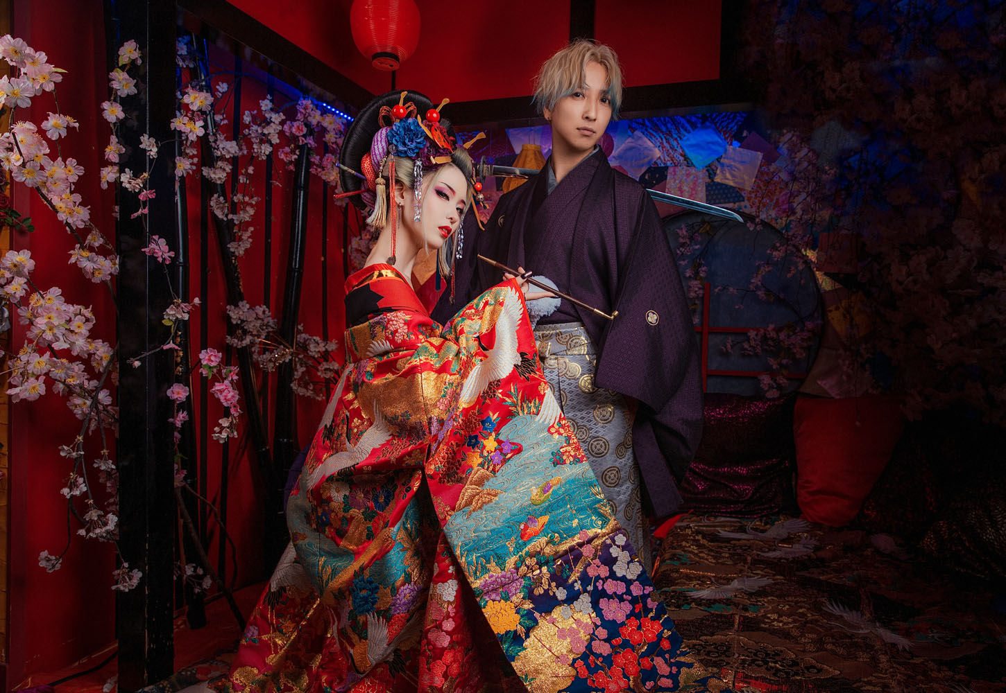 Oiran transformation photo Couple