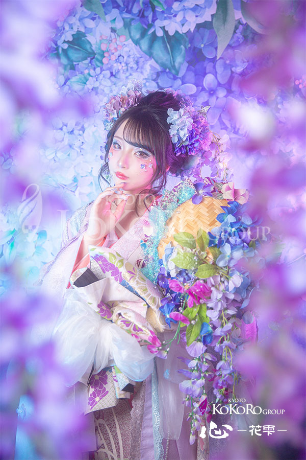 紫陽花 変身体験