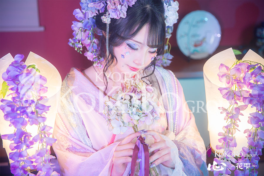 紫陽花 変身体験